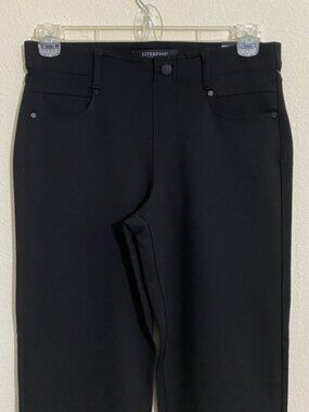 NWOT LIVERPOOL The Gia Glider Slim Pull-on Ponte Knit Pants Women's Size 8/29